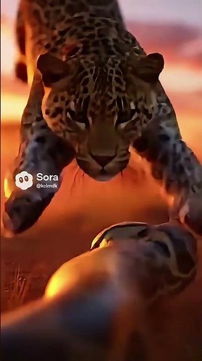 Heroic Mother Leopard! Saves Cubs from Giant Python in High-Speed Attack