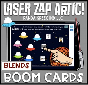 Laser Zap Articulation: Consonant Blends Pack Distance Learning