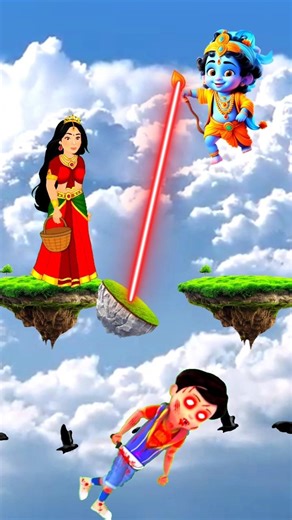 Hu Ru Ru ❤️ Jay Shree Krishna Bhajan Vfx Magic | RR BOSTON VFX | Veer Bhoot Wala #shortfeed #bhoot