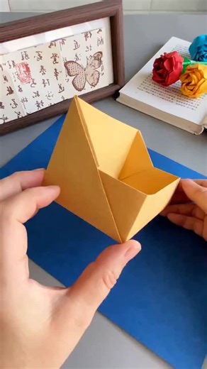 paper crafts creator on Instagram: "Step-by-Step Origami Storage Box #origami #storagebox #papercraft #diyideas #foldingfun #easycraft #creativeart #organizer #kidscraft #handmadebox"