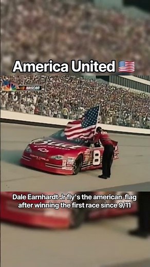 Dale Jr's win after 9/11 #nascar #neverforget #911 #tribute #fyp #nascarshorts #daleearnhardtjr