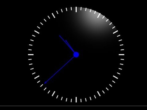 Clock in vPython -- Paul McWhorter tutorial