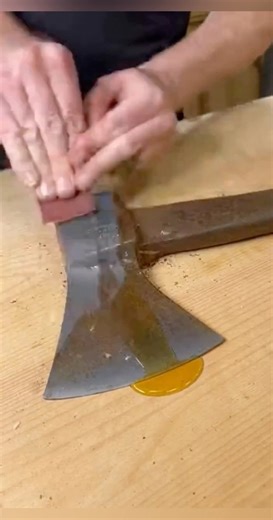 rust removal from axe !!