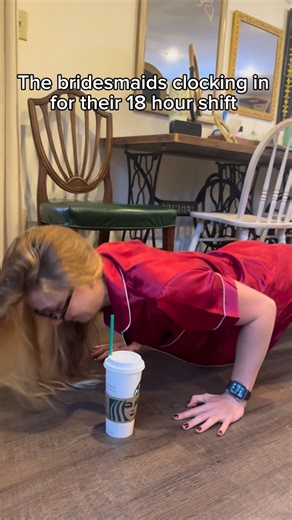 Bridesmaids clocking IN! (featuring the heavy lift - the bridal bible 💍📖) ••• Venue: @hayloftinthegrove Hair & Makeup: @the.beauty.atelier Content Editing: @kristarose143 Caffeine Source: @starbucks #bridesmaids #bridesmaidshair #bridesmaidsmakeup #clockingin #weddingday #starbucks #weddings #bridalparty #bridesmaiddressinspiration #bridal #bride #2025bride | The Road Jess Traveled