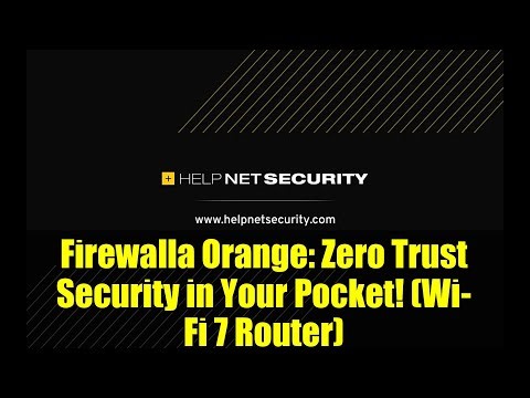 Firewalla Orange: Zero Trust Security in Your Pocket! (Wi-Fi 7 Router)