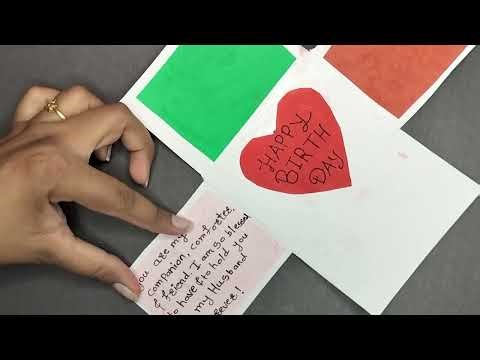 Happy Birthday Card for Love 💖 | Handmade Romantic Card #BirthdayCard #Love #diy #craft #shots #art