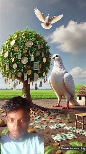 hungry farmer eats up all the food in the house 😭#ai #pigeon #farmer #tree