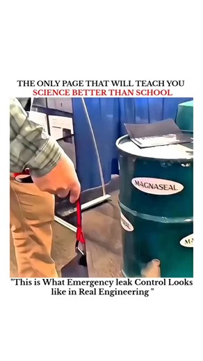 UNIVERSE | SCIENCE | TECNOLOGY on Instagram: "No shutdown. No waiting. No room for failure. When a metal surface starts leaking, seconds matter. Engineers use rapid-response sealing systems designed to work instantly — even under pressure. Flexible materials conform to cracks and holes. Magnetic or mechanical force locks the seal in place. Pressure from the leak itself helps tighten the grip. What makes it work: • Immediate deployment • No curing time • Conforms to uneven surfaces • Designed for