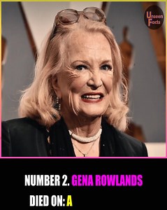 Remembering Gena Rowlands, star of The Notebook and many powerful films, who died at 94. #reels #reels2025 #genarowlands #thenotebook #hollywood #actress | Unseen Facts Compilations