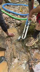 Little 2in Dredging clip still going through all the footage #gold #goldprospecting #dredge | FishnGold