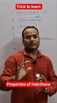 Properties of halothane #Halothane #halothane #generalanesthesia #shorts