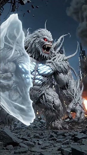 Robot vs Monster City Destroying Beam & Ice Attack! #predator #movie #titanwar #marvel