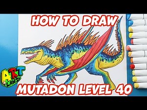 How to Draw a Level 40 Mutadon | Jurassic World the Game