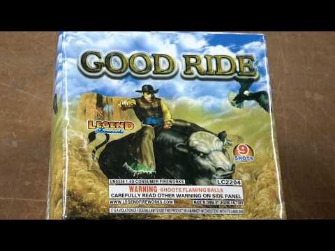 Good Ride 9s 200g cake by Legend Fireworks