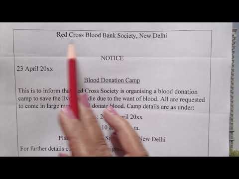 Notice Writing in English Class 12 / How to Write Notice / Notice / Format / Sample Notice / Tips
