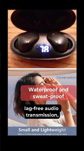 Echolabs Wireless Earbuds，Echo 2025 Edition Audio Earbuds with Bluetooth 5 2，Mini Binaural Sports Wa