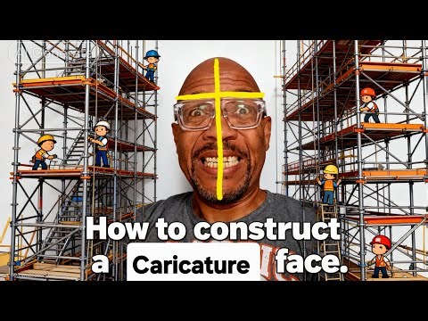 How to Constuct a caricature Face for beginners #caricaturedrawing