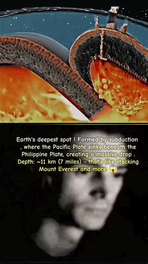 how Mariana trench forms depth around 11 km #amazing #explained #fact