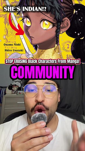 STOP ERASING Black Characters From Manga‼️ Desscaras can be Black & Middle Eastern & South Asian 🤯 #anime #manga #ichithewitch #desscaras