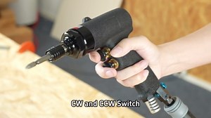 KS-5H Pneumatic Screwdriver, 1/4" Impact Air Screw Driver with CW and CCW Switch, 11000rpm, 80N.m Torque, Industrial Grade Adjustable Speed Screw Driver Tool