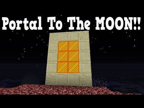 Minecraft How To Make A Portal To The MOON Dimension - Space Dimension Showcase!!!