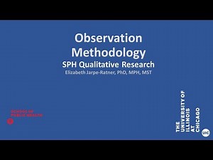 Observation Methodology