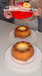 HOW TO TURN BOXED MIX INTO POUND CAKE #poundcake #boxcake #cake #howto