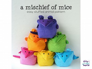 Mischief of Mice - Mouse Softie Pattern, Digital PDF Pattern - Etsy