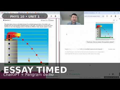 Physics 10 - Unit 1 Essay Timed Assessments Demo 1 (with ChatGPT and Pangram)