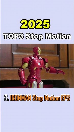 TOP 3 Stop Motion Fights in 2025 No.3 #marvel #ironman #stopmotion #actionfigures