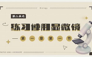 生物七上课件 | 练习使用显微镜（人教版）