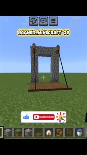 minecraft castle gate build hack #minecraft #gaming #shorts