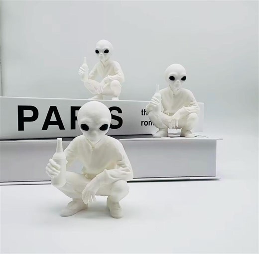 E.T Alien 3D - E.T Extraterrestrial Figurine - Geek Decoration - Office Statues - 3D E.T Sculpture - Alien Fantasy - Christmas Decoration Miniature - Etsy