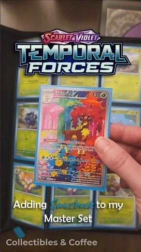 Adding Sawsbuck to my Temporal Forces master set!! #pokemon