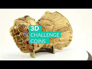 3D Challenge Coins - Signature Coins