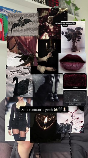 Soft Romantic Goth and Dark Coquette Fashion Inspiration