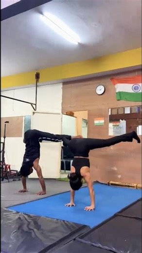 Straddle Handstand Challenge #handstandhold #viral #shorts #trending