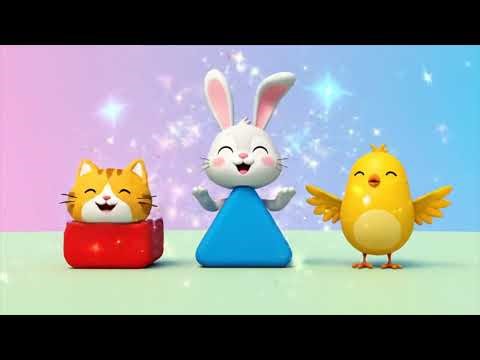 Shapes for Kids | Learn Circle, Square, Triangle & Rectangle | Fun Animal Cartoon