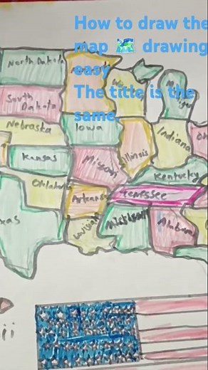 How to draw the USA map 🗺️ easily.