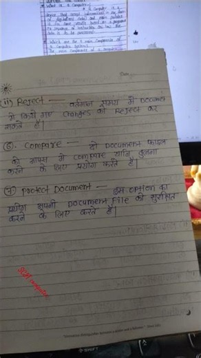 Ms word #notes #shorts upssc 💯