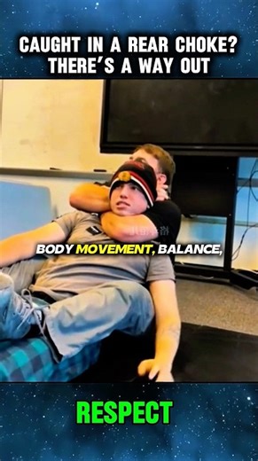 How to Escape a Rear Choke Hold - Easy Method #shorts