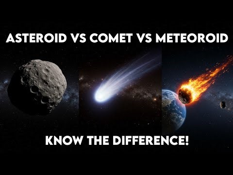 🌠 Asteroids, Comets & Meteoroids — The Space Rocks That Shaped Our Solar System!