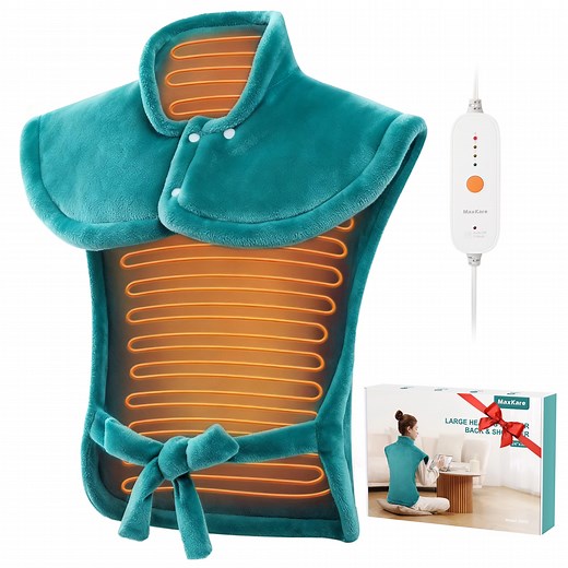 MaxKare Ultra Soft Heating Pad with 4 Heat Settings & Auto Shut-off, for Full Body Stress Relief, 24"x33", Gift - Green - Walmart.com