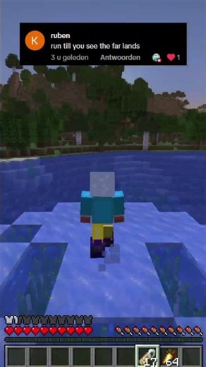 I ran until I saw the farlands #minecraft #gaming #viral #rununtil #minecraftmemes