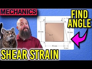 Determine the Shear Strain Relative to the X,Y Axes