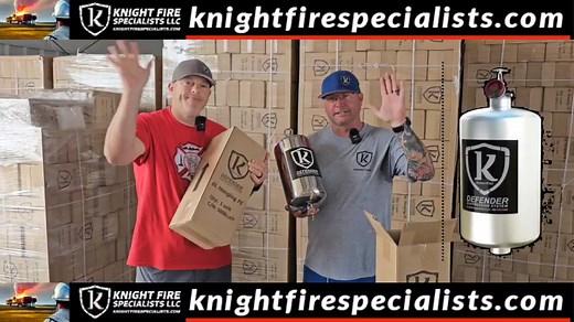 Knight Fire Specialists LLC #Defender suppression systems protect critical infrastructure equipment investment assets and precious personnel lives from catastrophic loss due to incipient thermal events. Thanks for everyone's support and your vital role in #safety #leadership #safetyculture #hse We value your input, teamwork, and partnerships. Watch the 3D video here too after Stephen Knight unboxes and then find more and contact us to order from knightfirespecialists.com Stay safe. Take care and