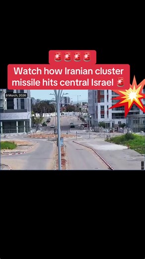 Iran Attacks Israel | CCTV Footage Shows Moment Of Impact As Iranian Missile Hits Central Israel #iran #israel #middleeast #usa #fyp