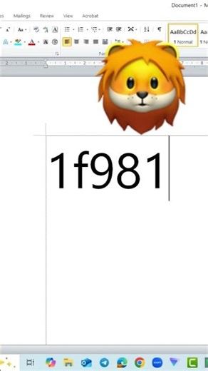 Laptop Emoji Shortcut Key | Shortcut Key to Open Emoji in Laptop | 1f981 Alt + X 🦁 #emoji #ai