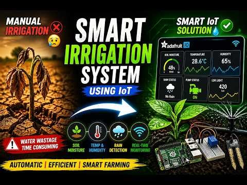 IoT Smart Irrigation System 🌿 | Automated Farming with Live Dashboard (Adafruit Demo)
