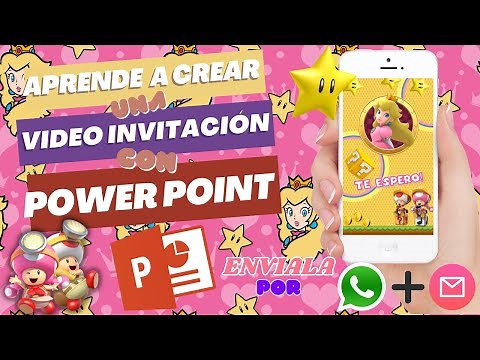 How to make an ANIMATED DIGITAL INVITATION (Video) with POWER POINT of Princess PEACH